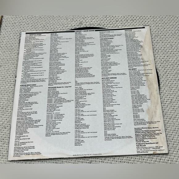 David Bowie - Lodger, LP, (Vinyl) - Picture 5 of 7
